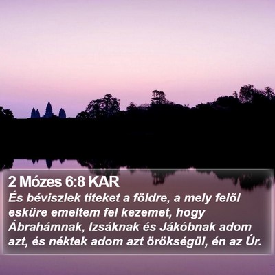 2 Mózes 6:8 KAR Bible Verse Image