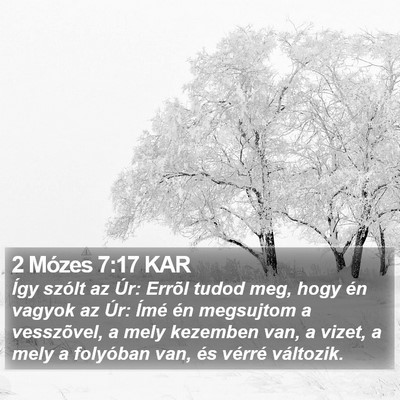 2 Mózes 7:17 KAR Bible Verse Image