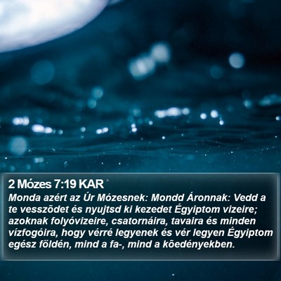 2 Mózes 7:19 KAR Bible Verse Image