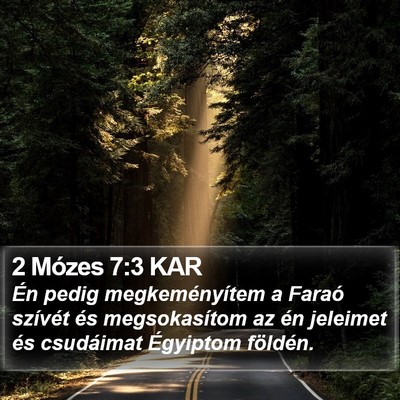 2 Mózes 7:3 KAR Bible Verse Image