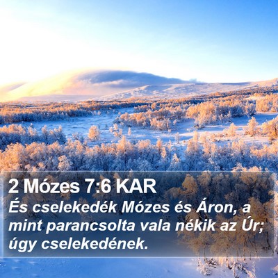 2 Mózes 7:6 KAR Bible Verse Image