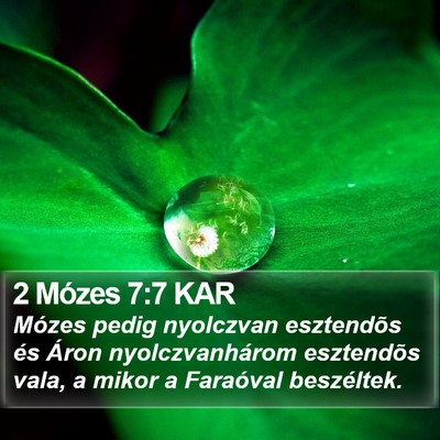 2 Mózes 7:7 KAR Bible Verse Image