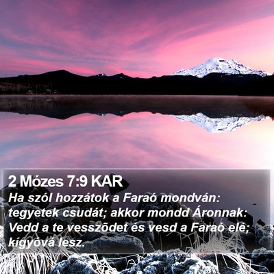 2 Mózes 7:9 KAR Bible Verse Image