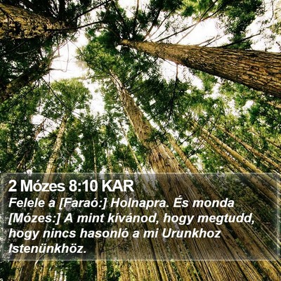 2 Mózes 8:10 KAR Bible Verse Image