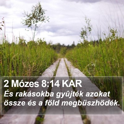 2 Mózes 8:14 KAR Bible Verse Image