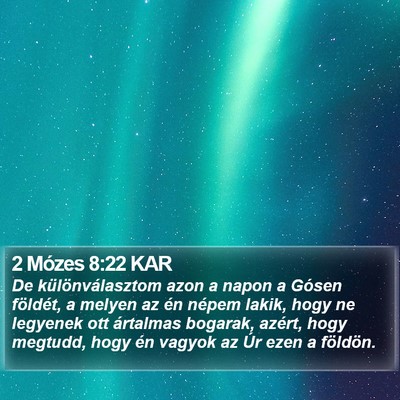 2 Mózes 8:22 KAR Bible Verse Image