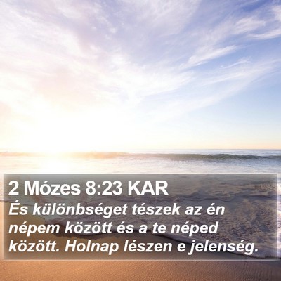 2 Mózes 8:23 KAR Bible Verse Image