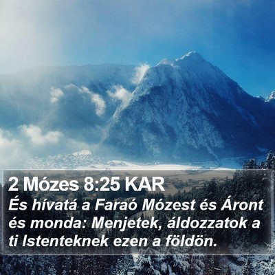 2 Mózes 8:25 KAR Bible Verse Image
