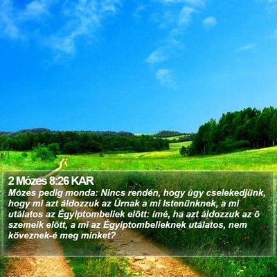 2 Mózes 8:26 KAR Bible Verse Image