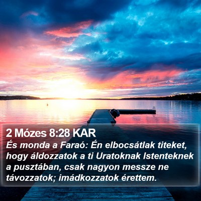 2 Mózes 8:28 KAR Bible Verse Image