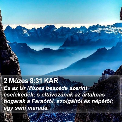2 Mózes 8:31 KAR Bible Verse Image