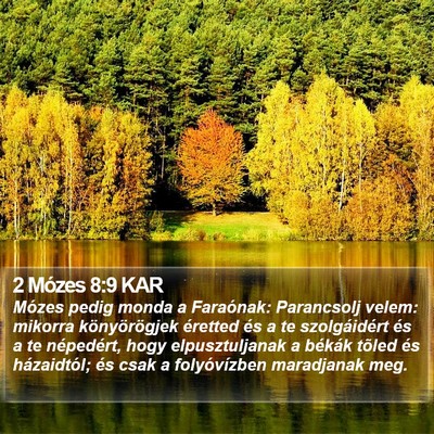 2 Mózes 8:9 KAR Bible Verse Image