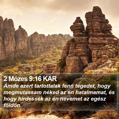 2 Mózes 9:16 KAR Bible Verse Image