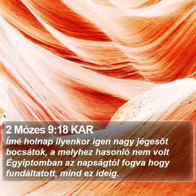 2 Mózes 9:18 KAR Bible Verse Image