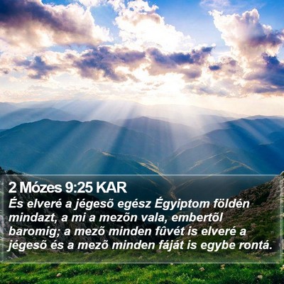 2 Mózes 9:25 KAR Bible Verse Image