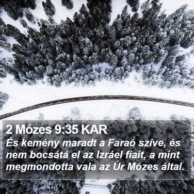 2 Mózes 9:35 KAR Bible Verse Image