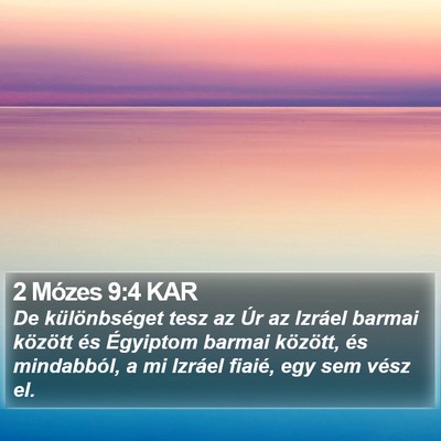 2 Mózes 9:4 KAR Bible Verse Image