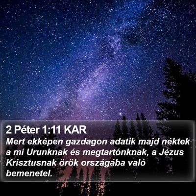 2 Péter 1:11 KAR Bible Verse Image