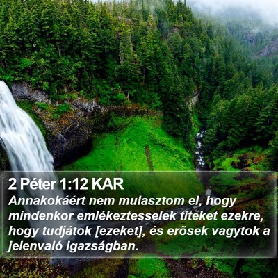 2 Péter 1:12 KAR Bible Verse Image