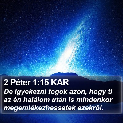 2 Péter 1:15 KAR Bible Verse Image