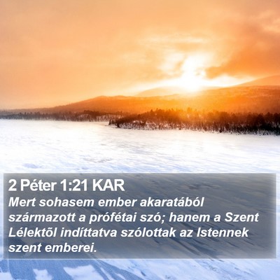 2 Péter 1:21 KAR Bible Verse Image