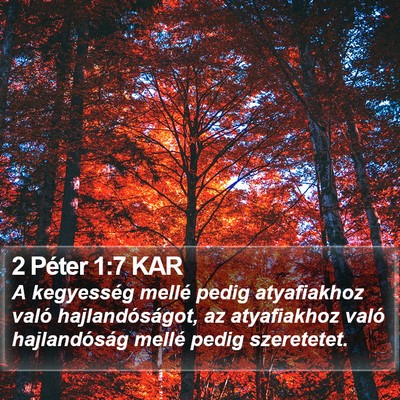 2 Péter 1:7 KAR Bible Verse Image