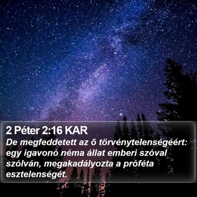 2 Péter 2:16 KAR Bible Verse Image