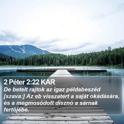 2 Péter 2:22 KAR Bible Verse Image