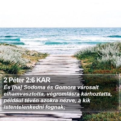 2 Péter 2:6 KAR Bible Verse Image