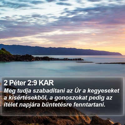 2 Péter 2:9 KAR Bible Verse Image