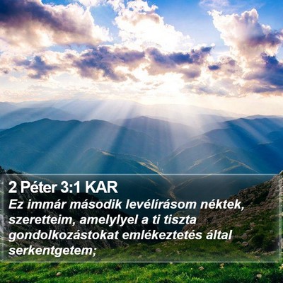 2 Péter 3:1 KAR Bible Verse Image