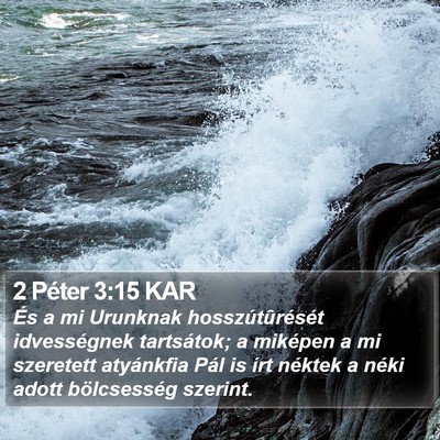 2 Péter 3:15 KAR Bible Verse Image