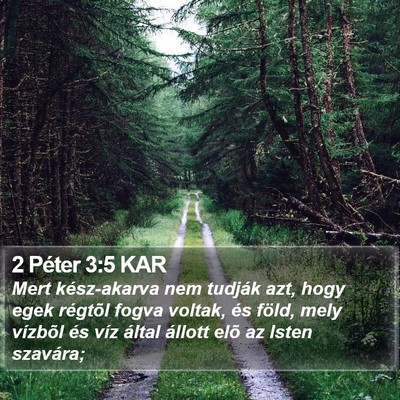 2 Péter 3:5 KAR Bible Verse Image