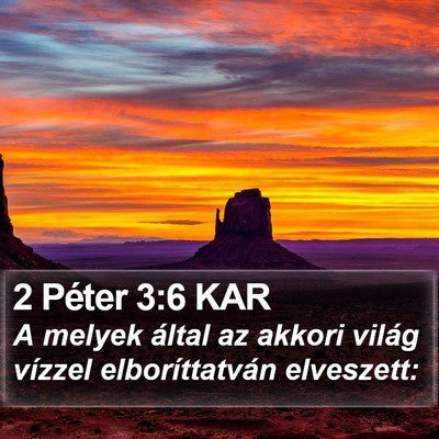 2 Péter 3:6 KAR Bible Verse Image