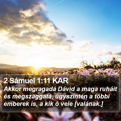 2 Sámuel 1:11 KAR Bible Verse Image