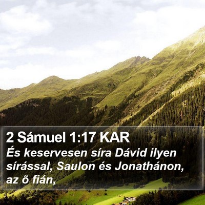 2 Sámuel 1:17 KAR Bible Verse Image