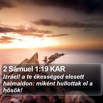 2 Sámuel 1:19 KAR Bible Verse Image
