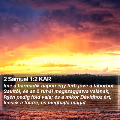 2 Sámuel 1:2 KAR Bible Verse Image