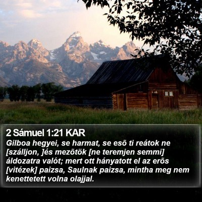 2 Sámuel 1:21 KAR Bible Verse Image