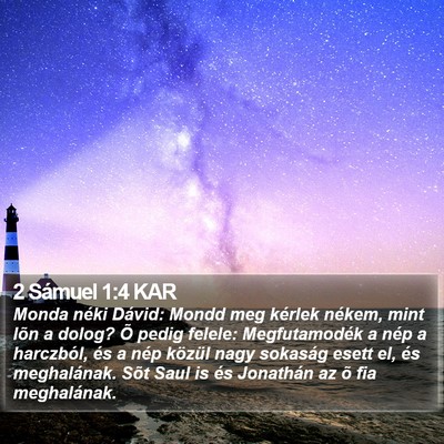 2 Sámuel 1:4 KAR Bible Verse Image