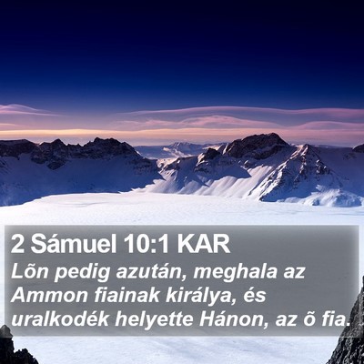2 Sámuel 10:1 KAR Bible Verse Image
