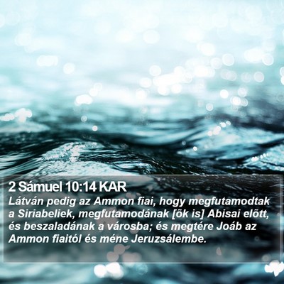 2 Sámuel 10:14 KAR Bible Verse Image
