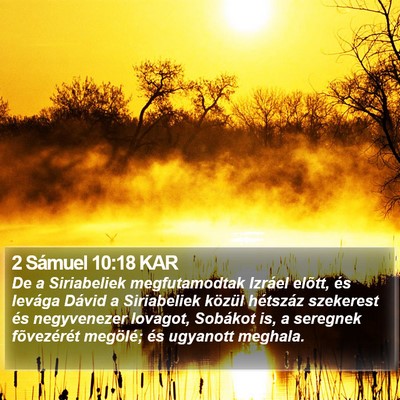 2 Sámuel 10:18 KAR Bible Verse Image