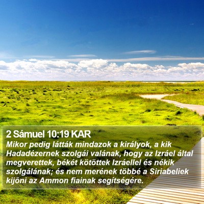 2 Sámuel 10:19 KAR Bible Verse Image