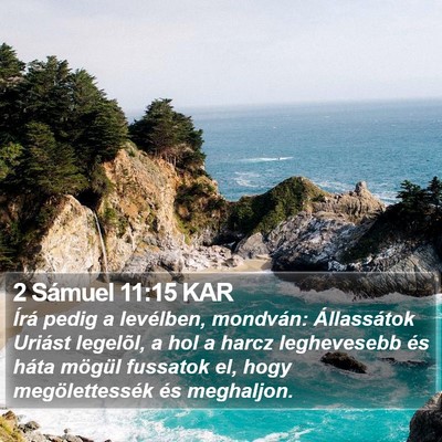 2 Sámuel 11:15 KAR Bible Verse Image