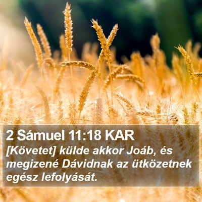 2 Sámuel 11:18 KAR Bible Verse Image