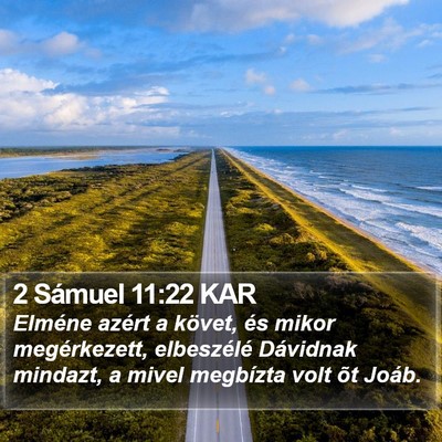 2 Sámuel 11:22 KAR Bible Verse Image
