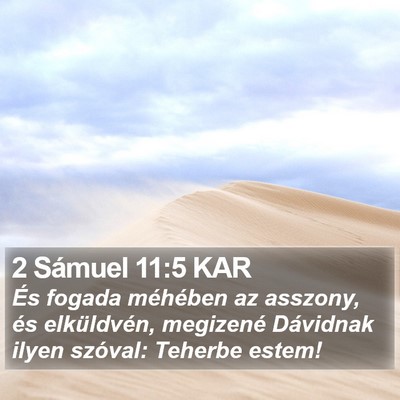 2 Sámuel 11:5 KAR Bible Verse Image