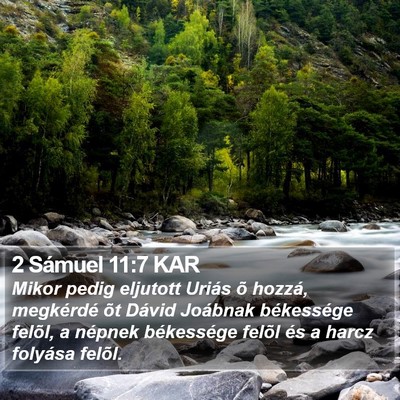 2 Sámuel 11:7 KAR Bible Verse Image