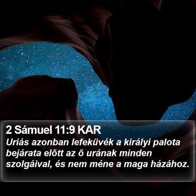 2 Sámuel 11:9 KAR Bible Verse Image